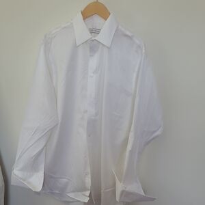 Joseph Abboud White Dress Shirt. 17.5  34/35